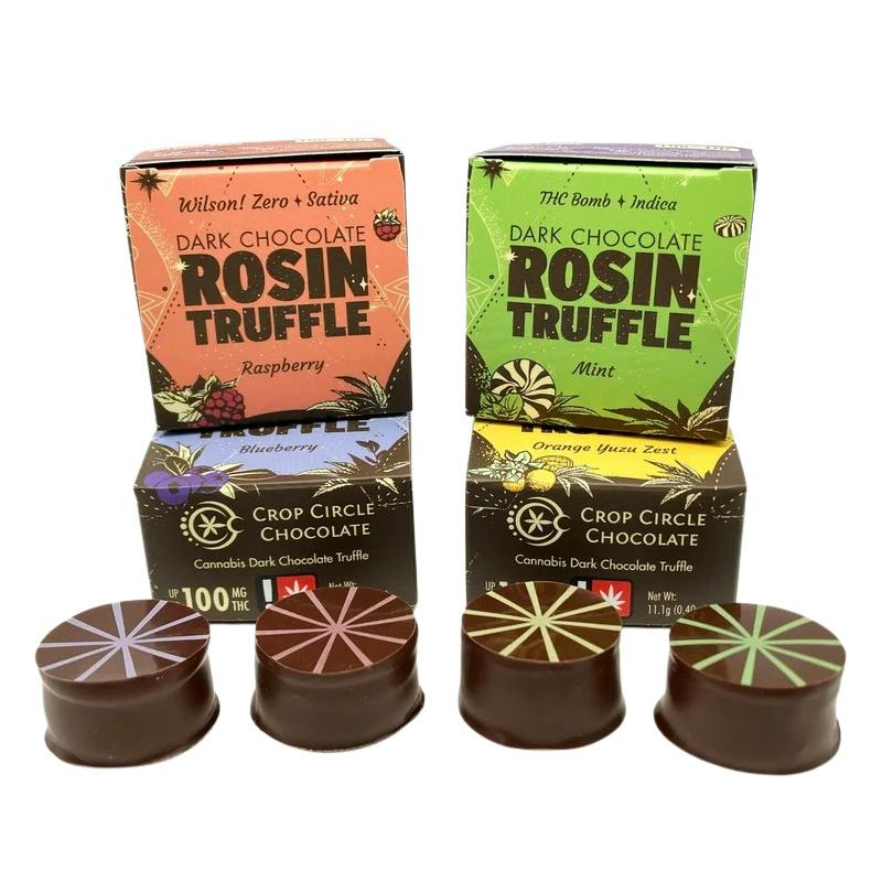 Crop Circle Chocolate Rosin Truffles: Blueberry