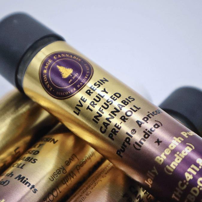Entourage Infused Preroll: Forbidden Monkey X Rainbow Tango