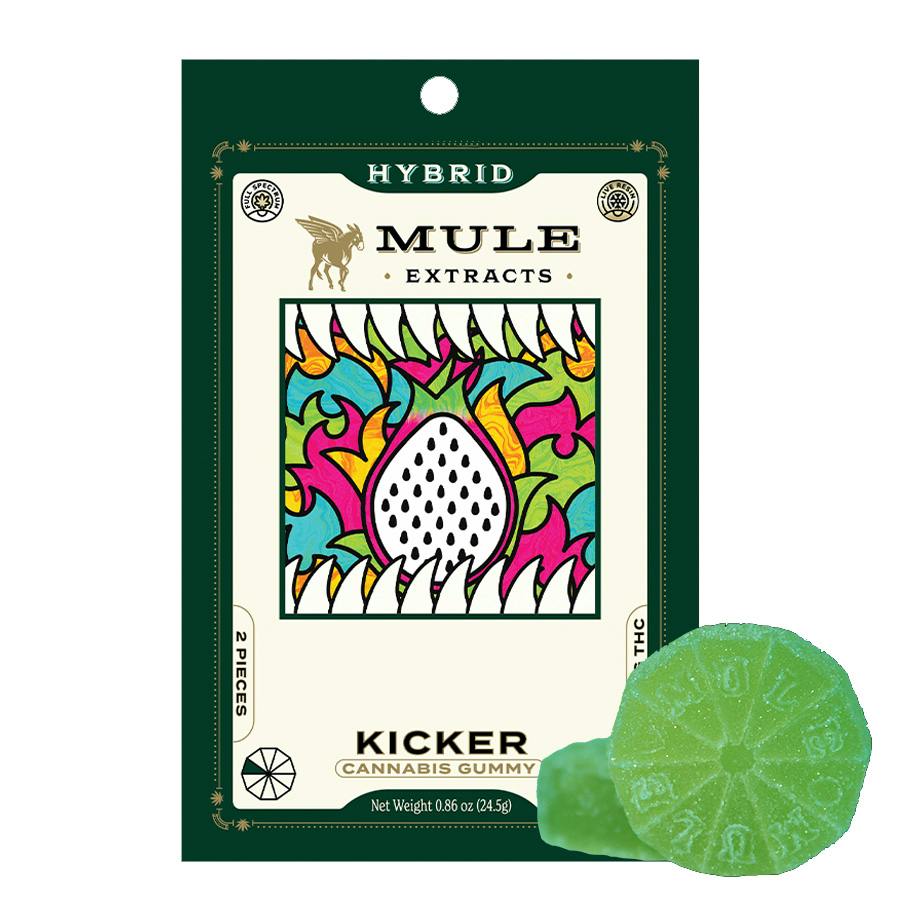 Mule Kicker Gummies: Galactic Green Grape