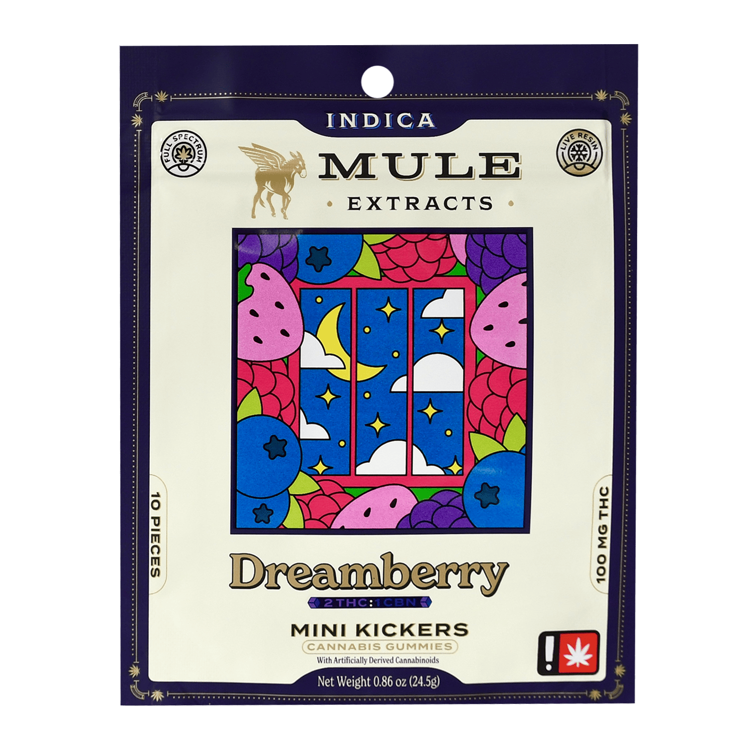 Mule Kicker Gummies | Dreamberry 100mg