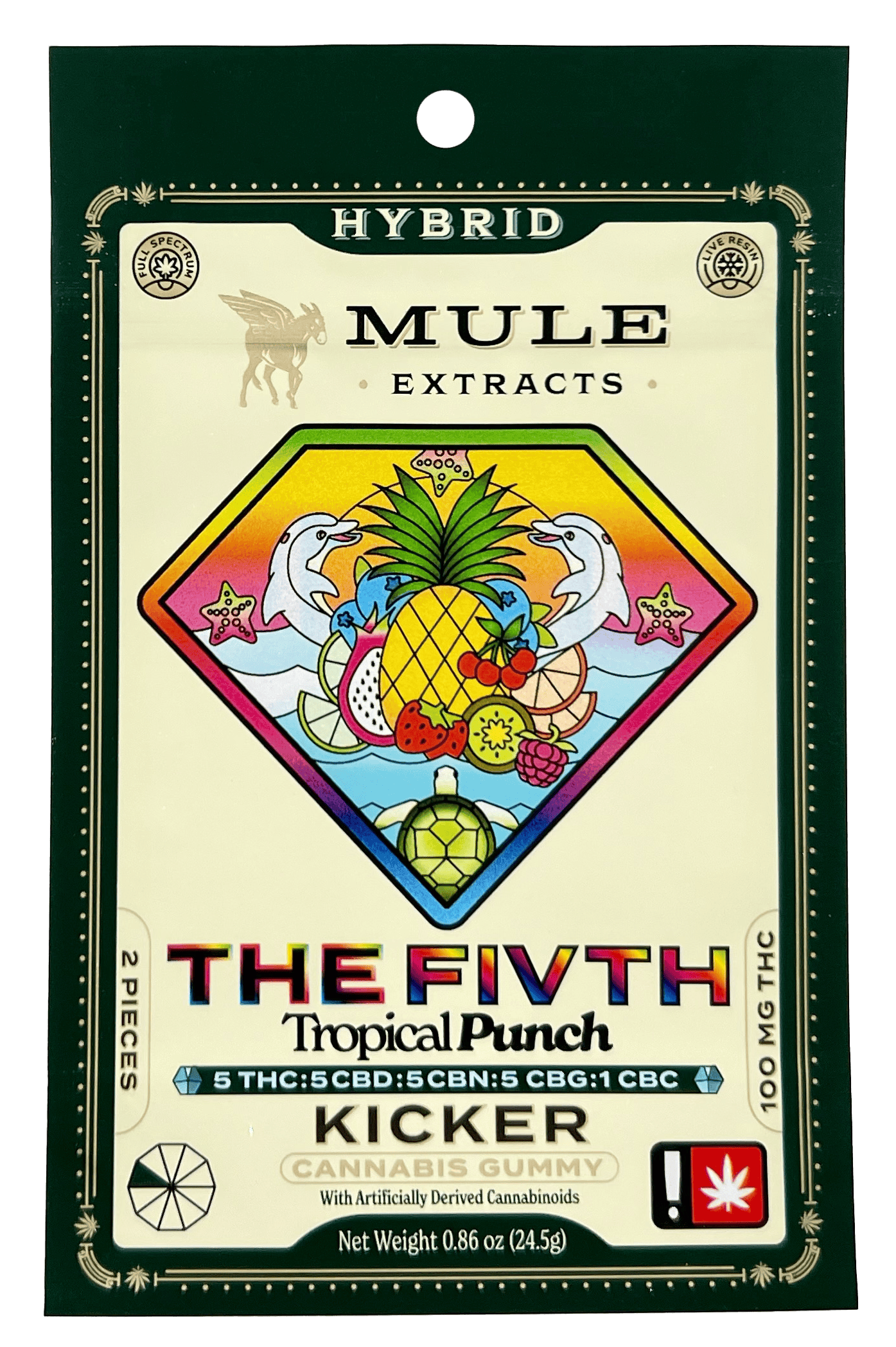 Mule Kicker Gummies: Tropical Punch The Fivth