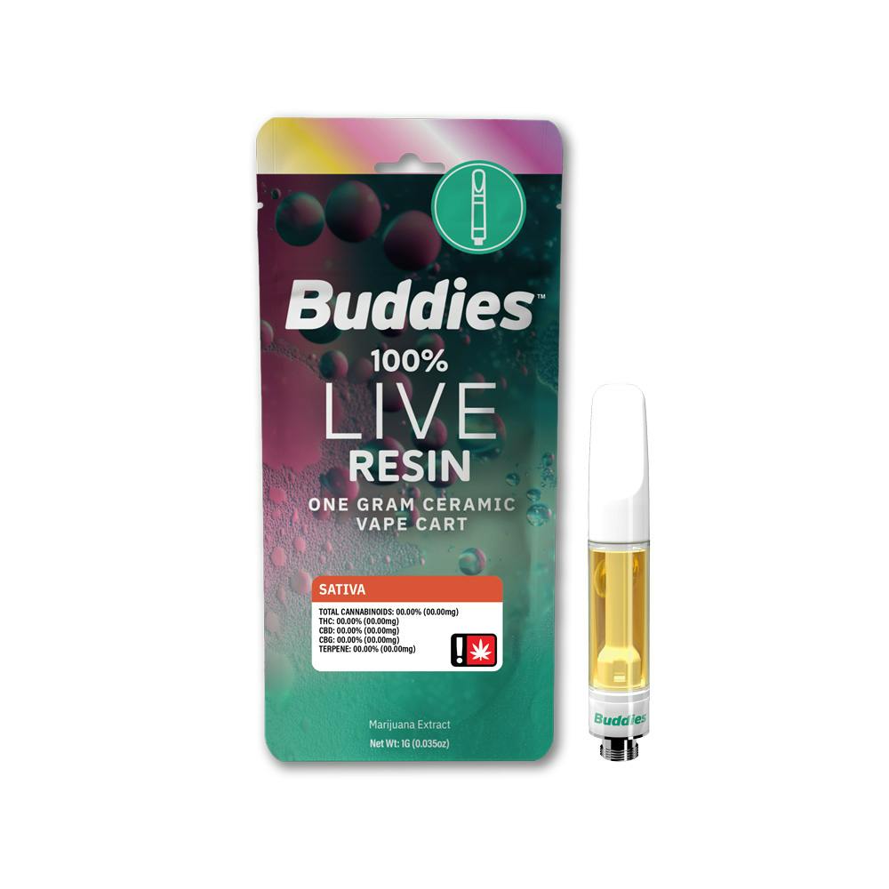Buddies Live Resin Cartridge: Cvndylvnd 1g