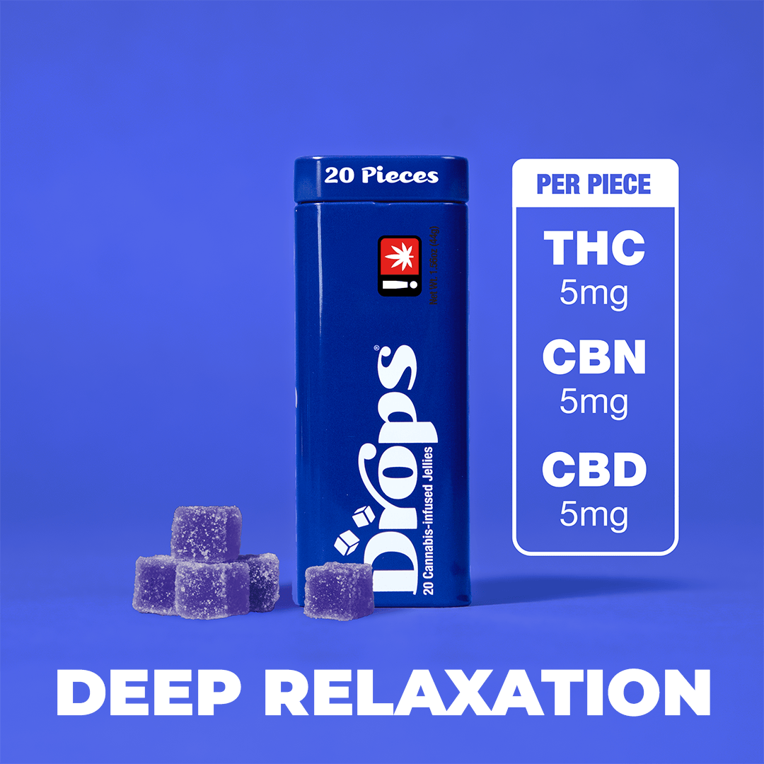 Drops CBN Jellies 20 Pack: Black Currant