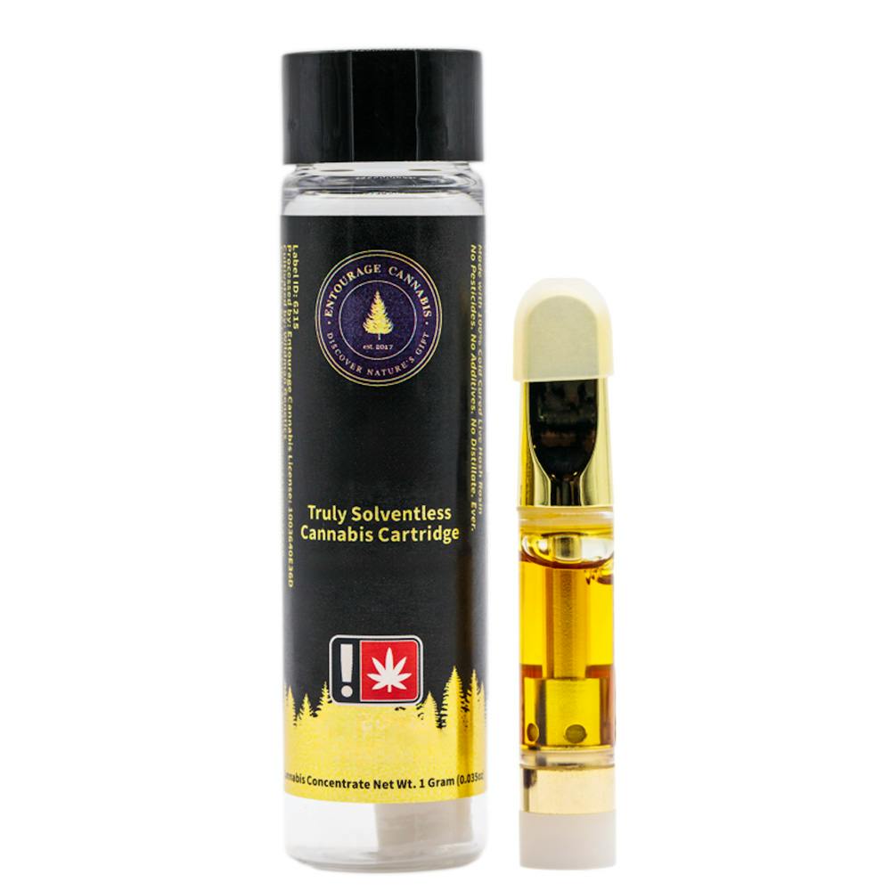 Entourage Cannabis Truly Solventless Rosin Cartridge: Banana Crusher