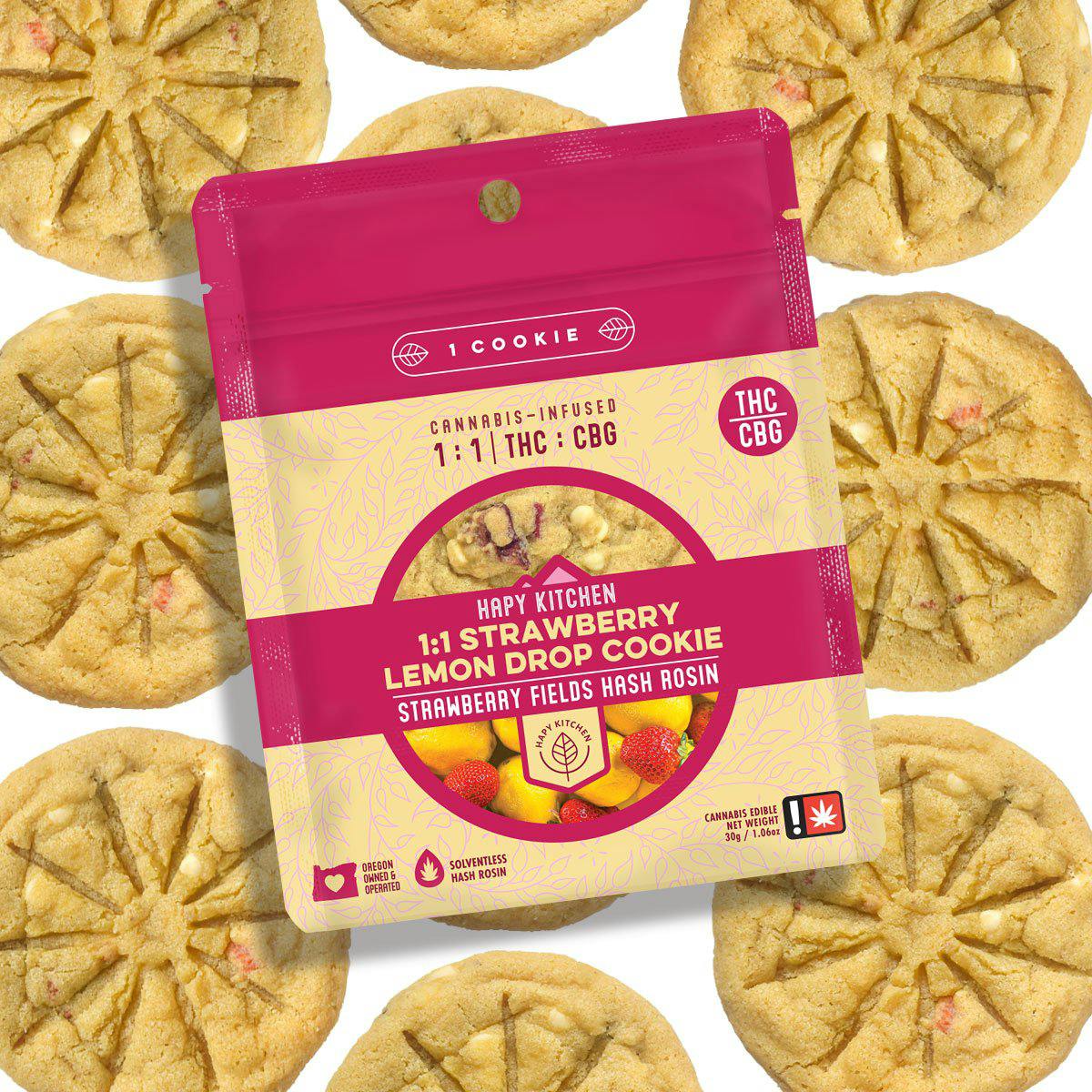 Hapy Kitchen Rosin Cookie: Strawberry Lemon Drop