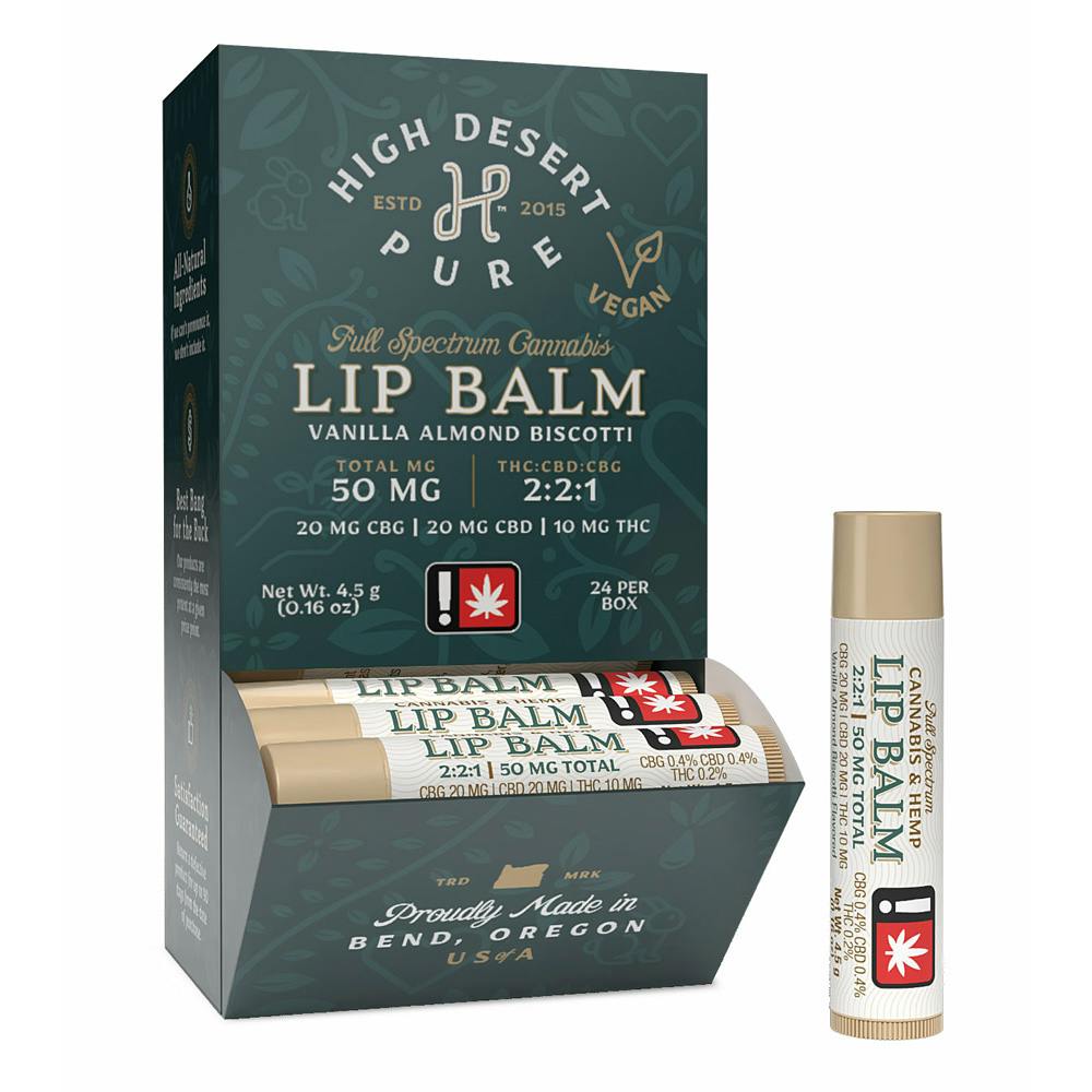 High Desert Pure Lip Balm | Biscotti 50mg