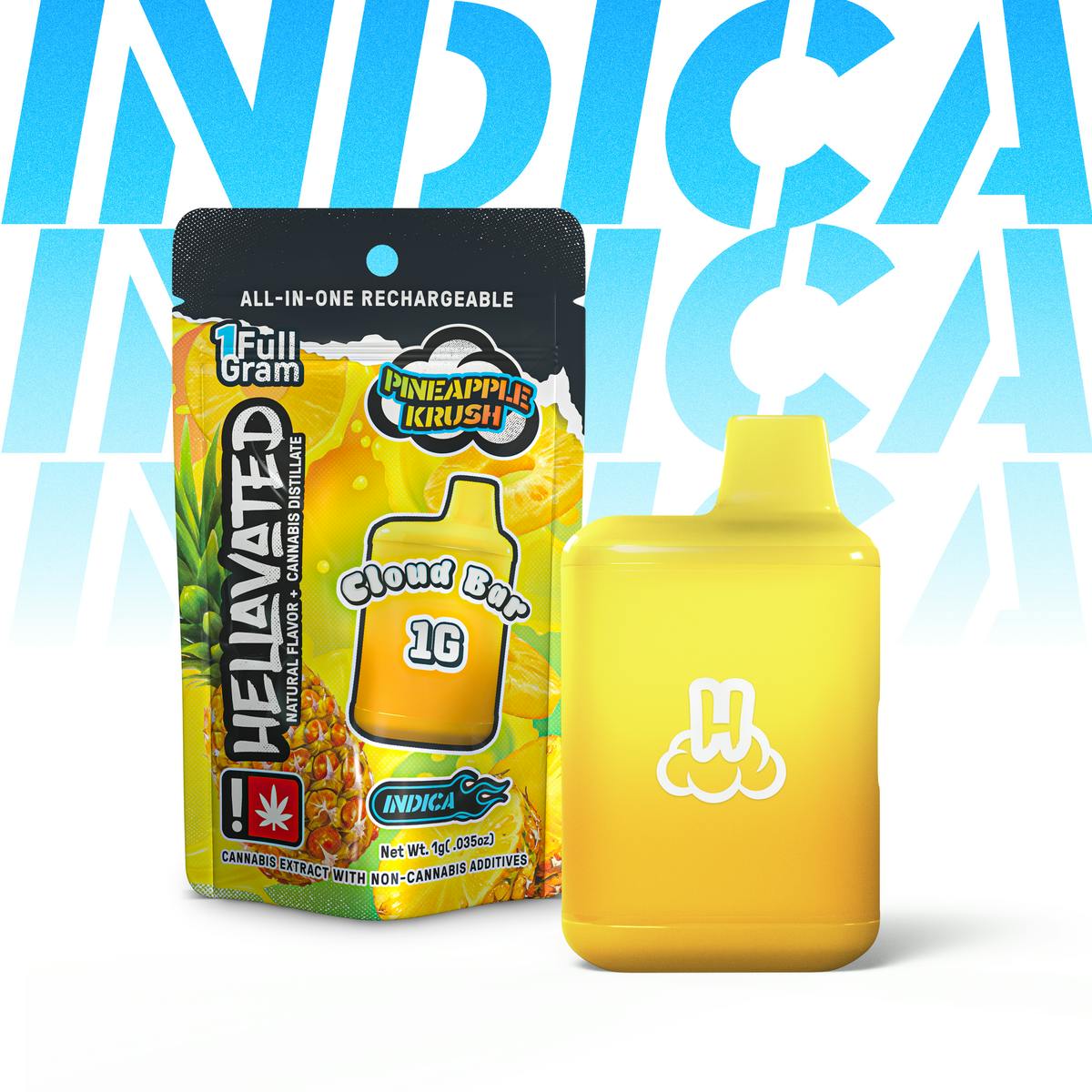 Hellavated Profilez Cloud Bar: Pineapple Krush