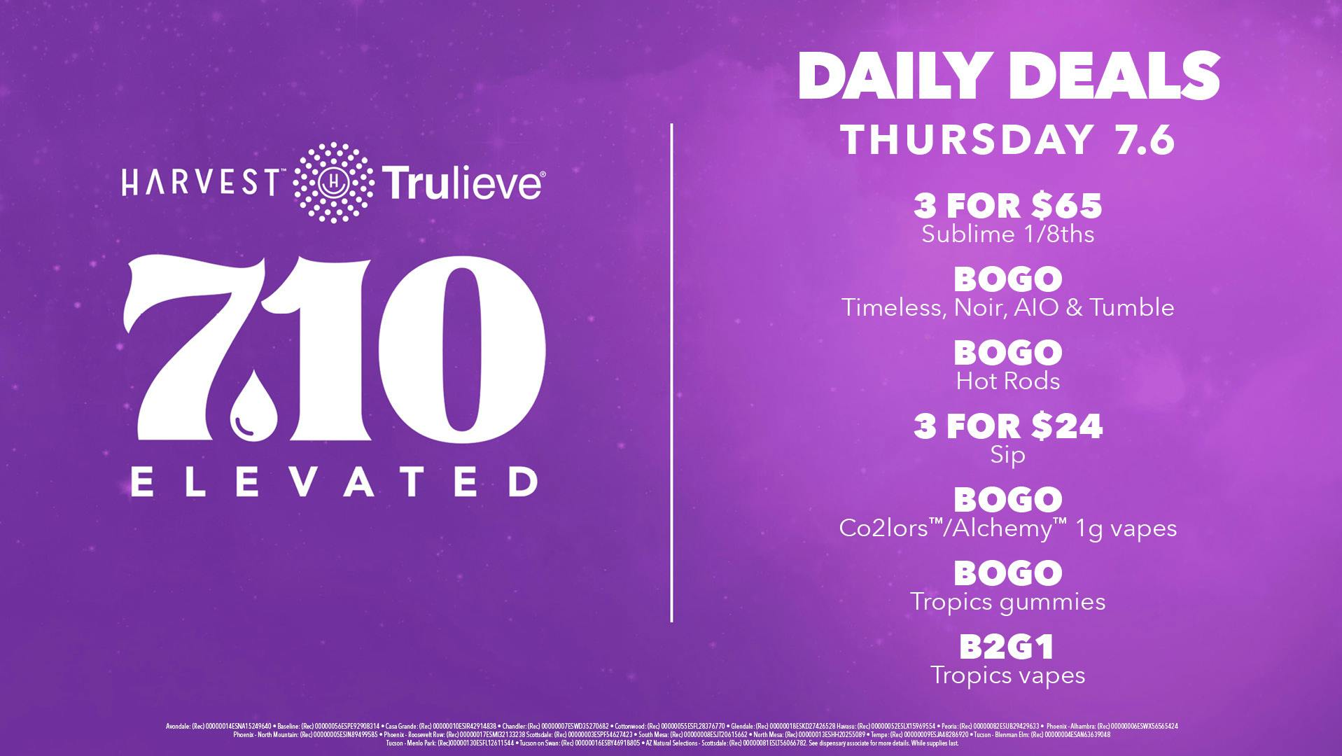 Save With BOGO's at Trulieve Sierra Vista Weedmaps