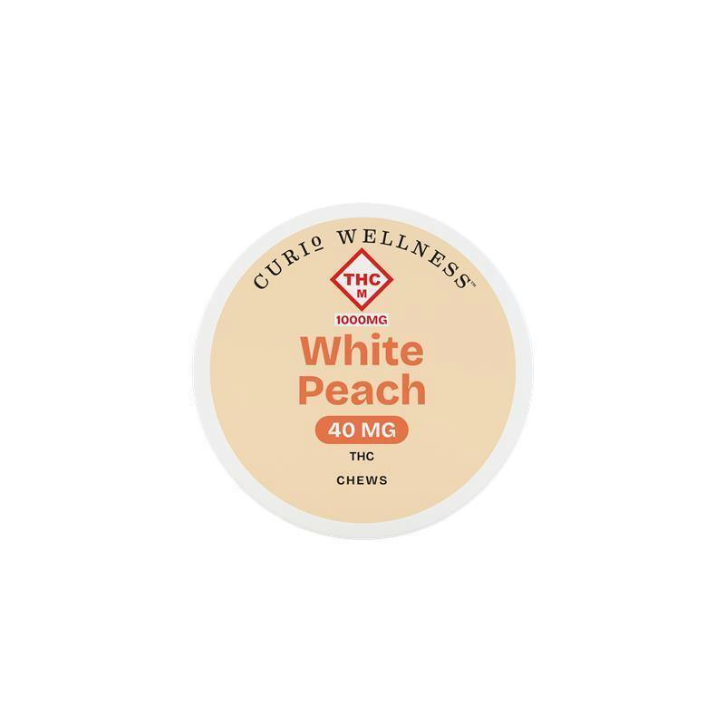 Curio Wellness: Chews | White Peach | 1000mg | 25pk