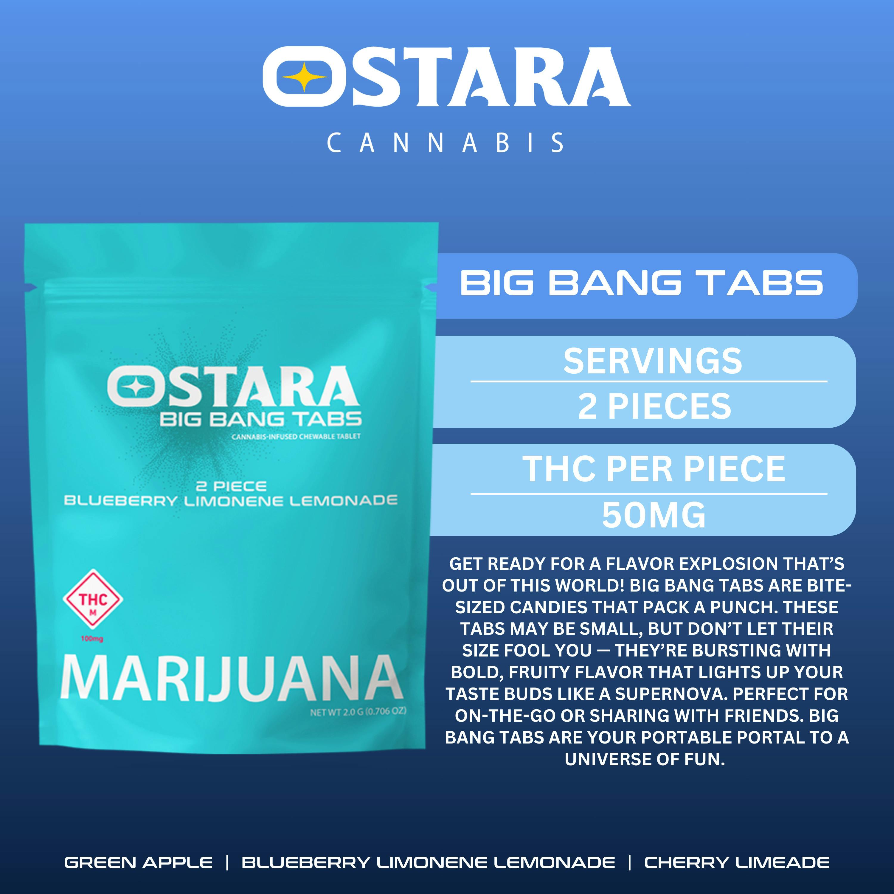 Big Bang Tabs | Blueberry Limonene Lemonade | 100mg | 2pk