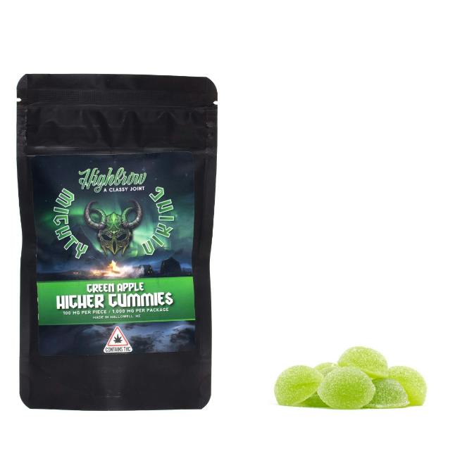Highbrow x Mighty Viking - Higher Gummies - Green Apple - 1000mg