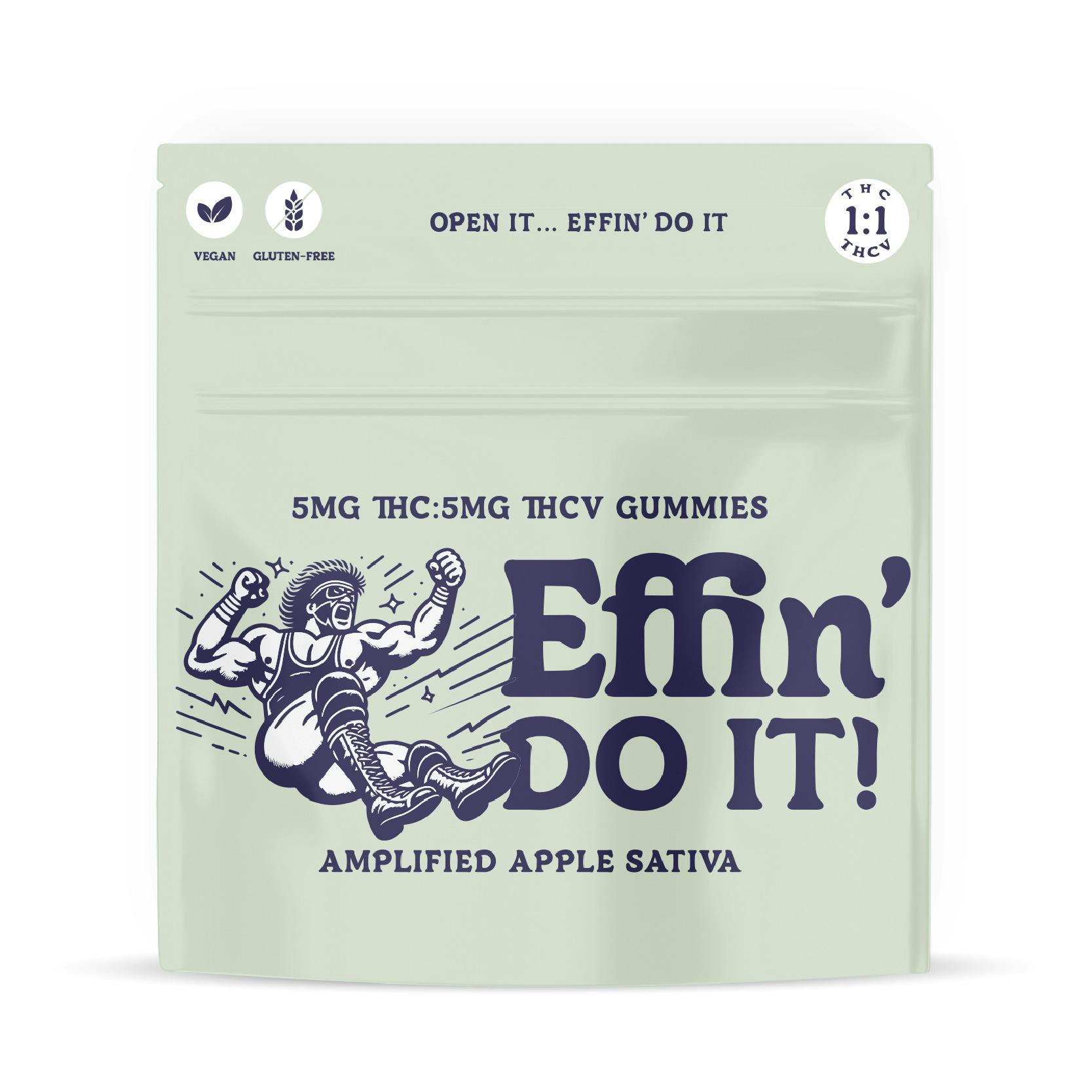 Effin'-Relief-Soothing Sour Acai-2:4:1:1-THC:CBD:CBC:CBG-Reishi & Turmeric-Soft Chews Edibles