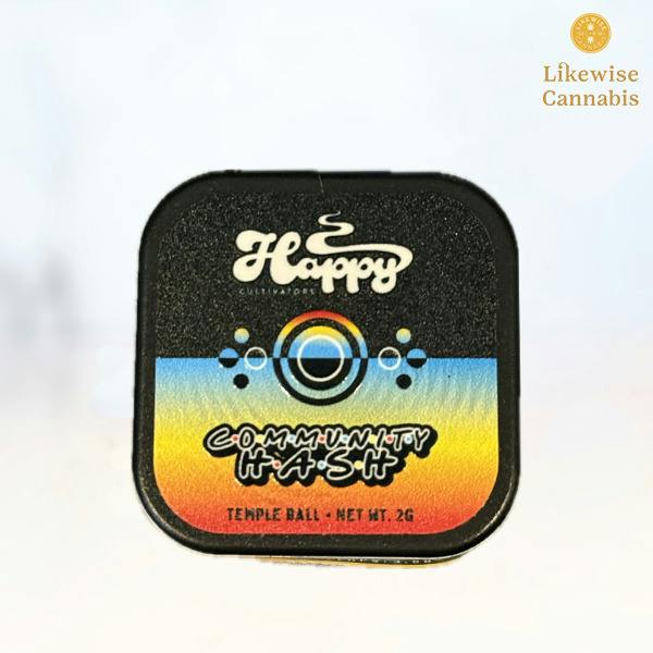 HAPPY CULTIVATORS - GUSHIE BUNS 2G TEMPLE BALL HASH