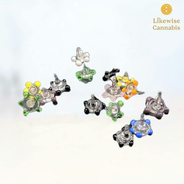 GLASS DAISY PIPE SCREENS - HIGH MOUNTAIN IMPORTS