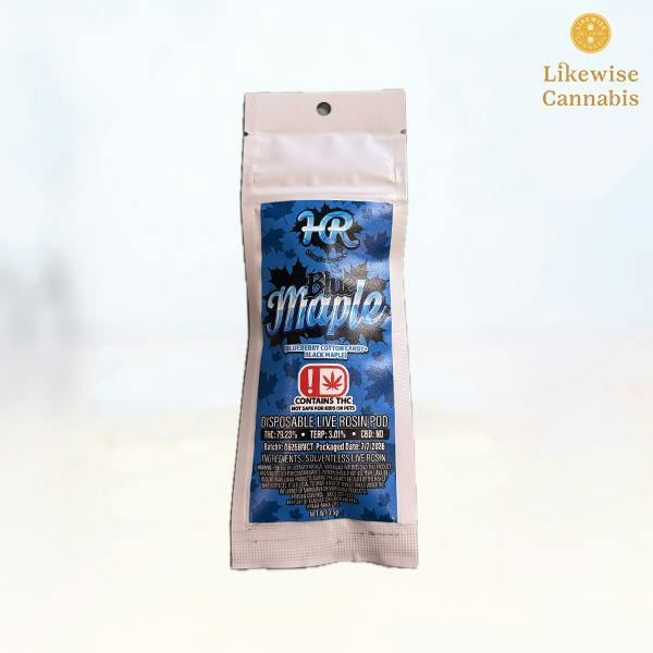 BLUE MAPLE 0.5G LIVE ROSIN DISPOSABLE - HIGH RISE EXTRACTS