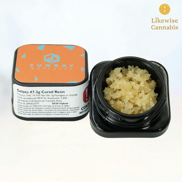 GELATO 47 3G CURED RESIN - SUNDAY EXTRACTS