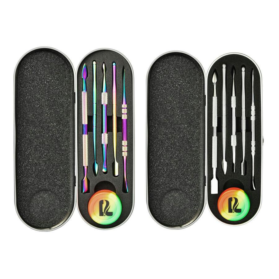 Pulsar 6-Piece Dab Tool Kit and Case - Rainbow