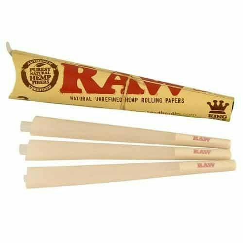Raw Pre Rolled Organic Cones 1 1/4 32-Pack 32 Cones Per Pack