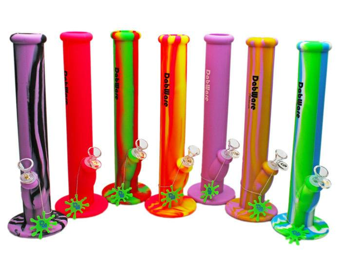 Silicone Bong Dabware Platinum 14" Straight Shooter (Orange)