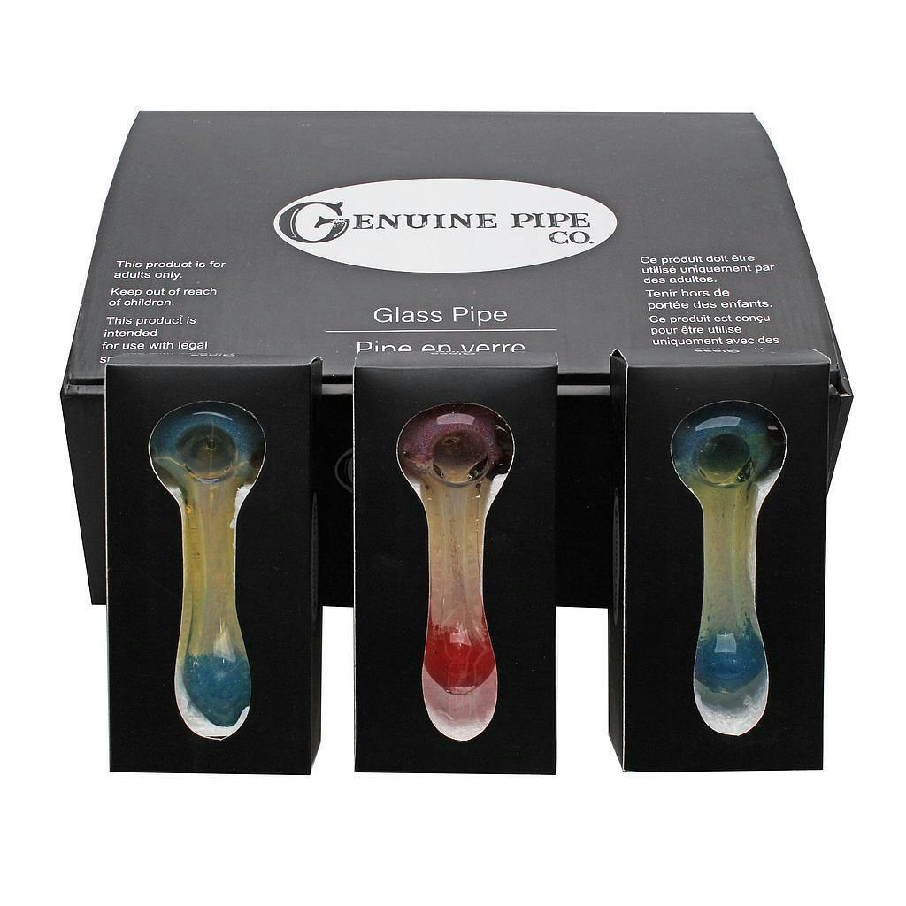 Glass Pipe Genuine Pipe Co 4" Fumed and Tipped