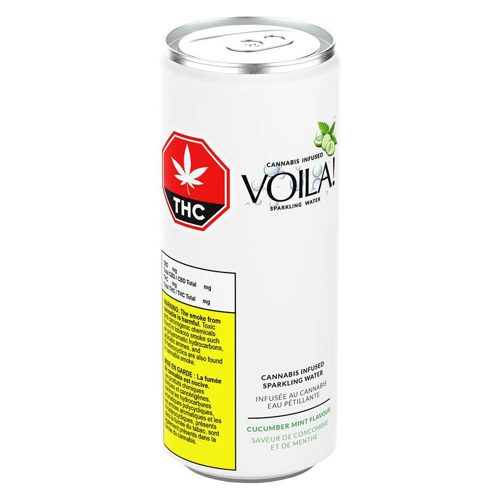 Voila! - Cucumber & Mint Cannabis-Infused Sparkling Water - 355ml