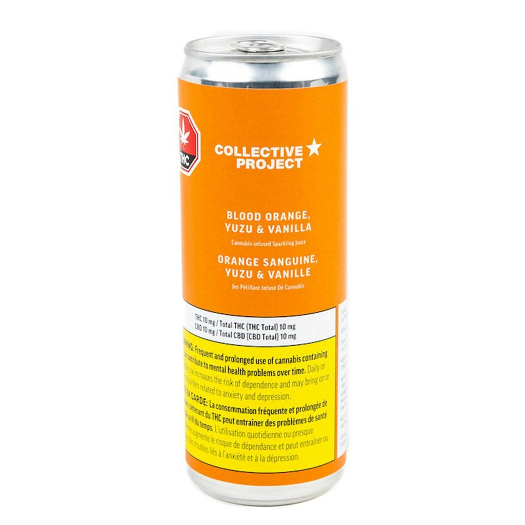 Collective Project - CBG Blood Orange & Vanilla Sparkling Botanical Water - 355ml
