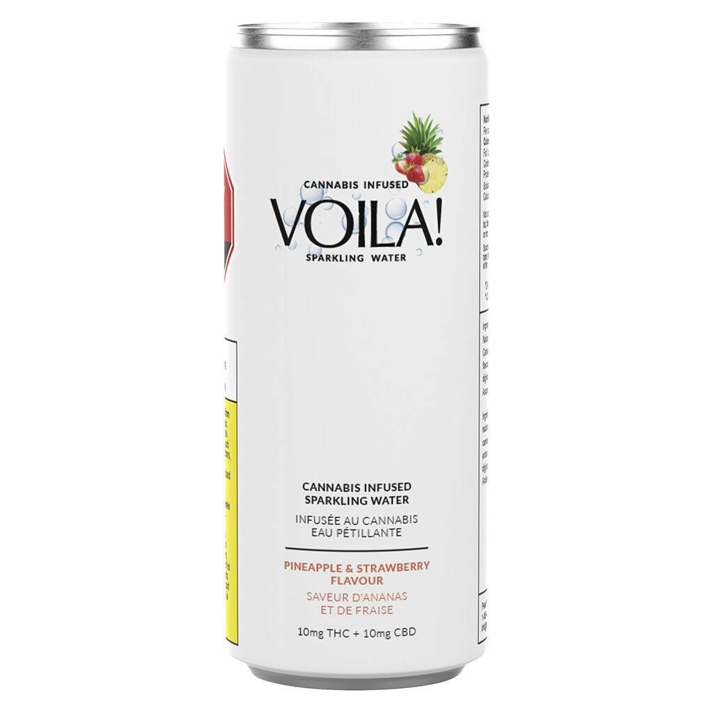 Voila! - Pineapple & Strawberry Cannabis-Infused Sparkling Water - 355ml
