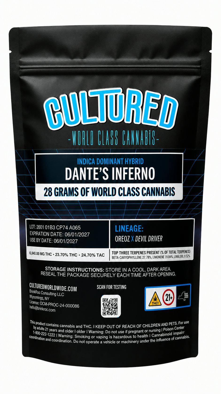 Cultured - Dante's Inferno - Flower - 28g