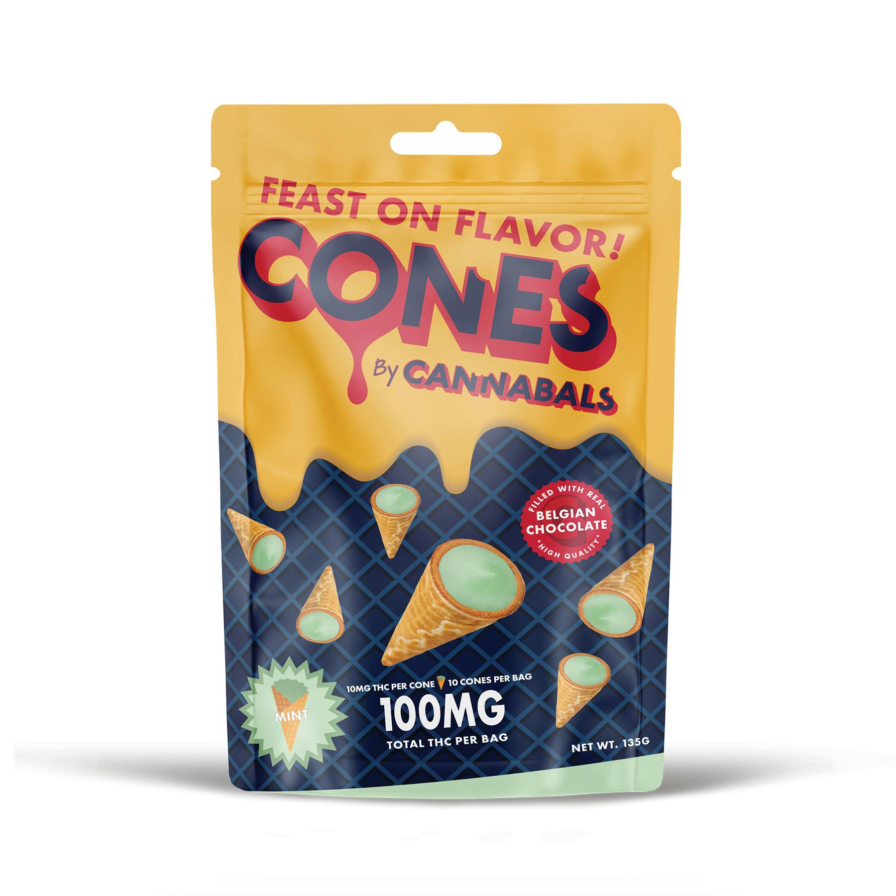 Mint Cones Waffle Cone Bites