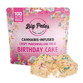 Big Petes Rice Crispy Treat B-Day Cake 100mg