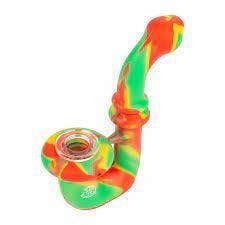 LIT Silicone Hand Pipe Multiple Colours