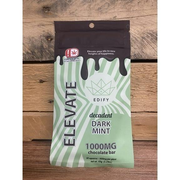 Edify 1000mg THC Dark Chocolate Mint Bar 65g