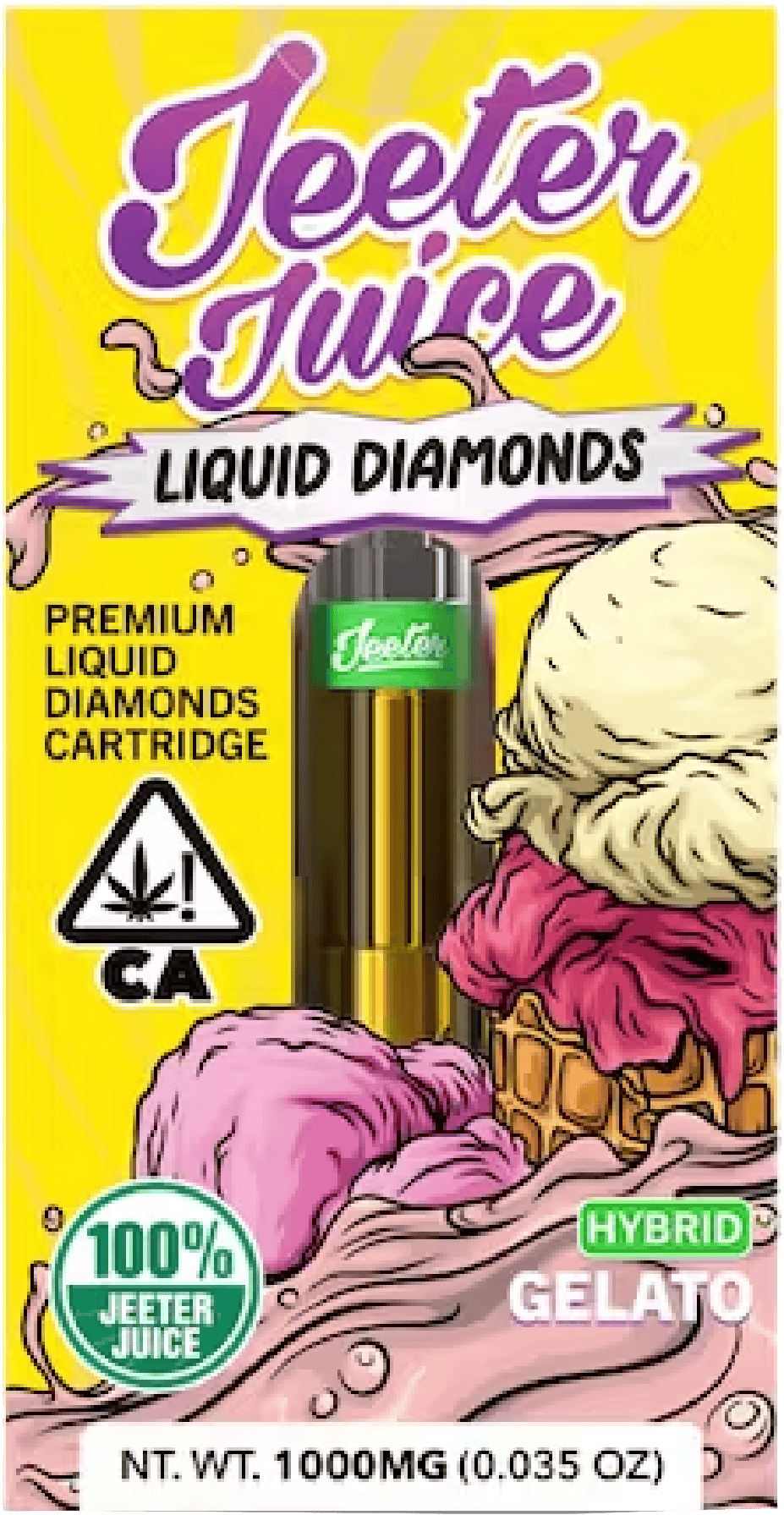JEETER - LIQUID DIAMONDS VAPE - GELATO - 1G