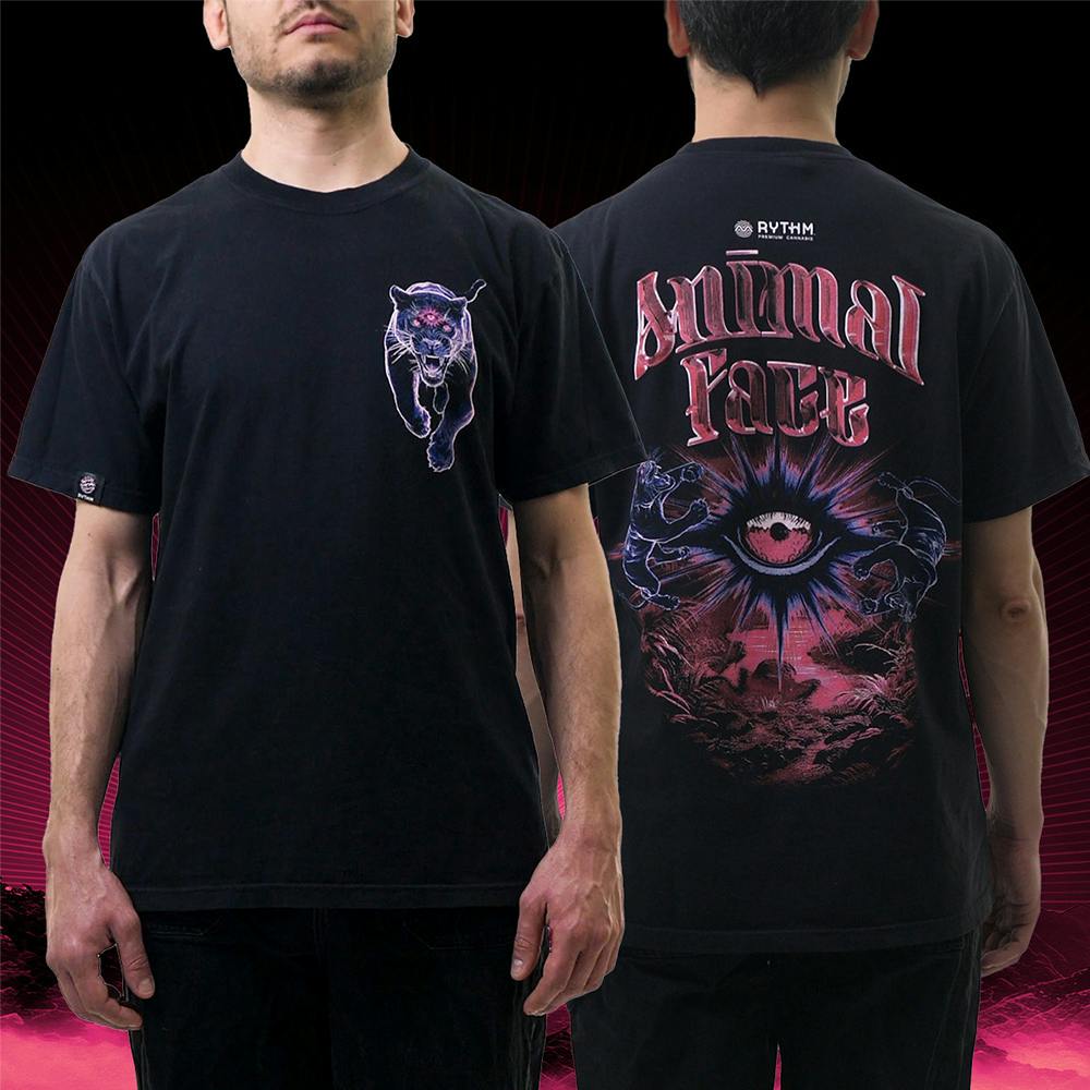 Animal Face Small Panther - Black [XL]