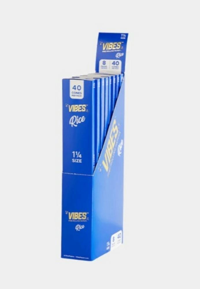 Rice Cones 1 1/4 - Blue [40pk] | Vibes - Cones