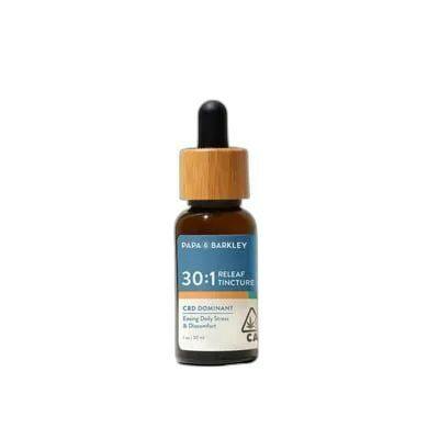 FLASH - PAPA & BARKLEY - CBD RICH RELEAF TINCTURE 30ML [30MG] 30:1 CBD:THC
