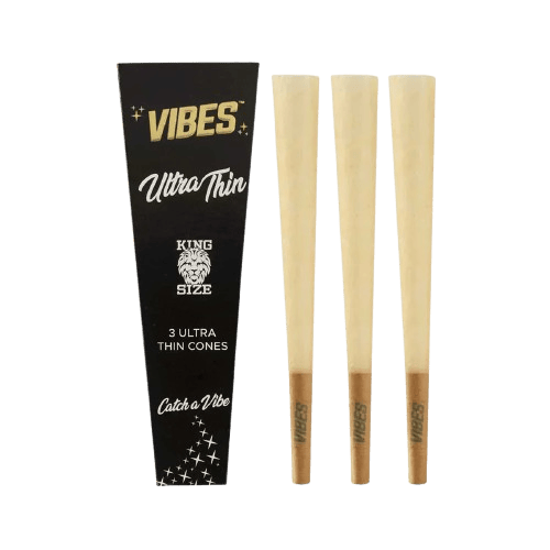 VIBES - KING SIZE ULTRA THIN CONES 3PK