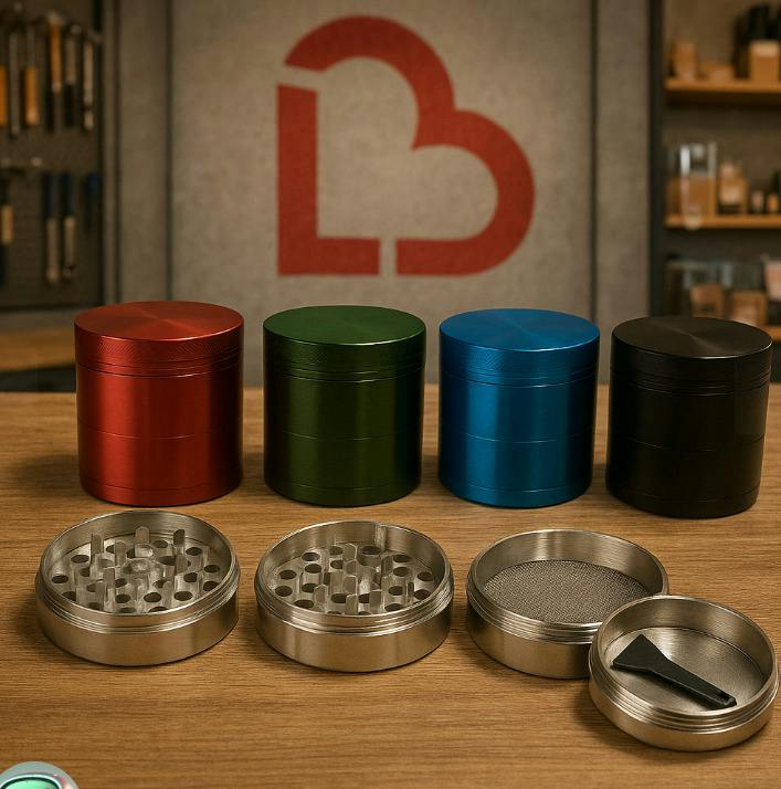 SirEEL | 63mm Zinc 4pc Grinder | Assorted Colors