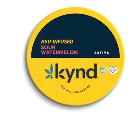 KYND | Sour Watermelon RSO | 100mg 10pk