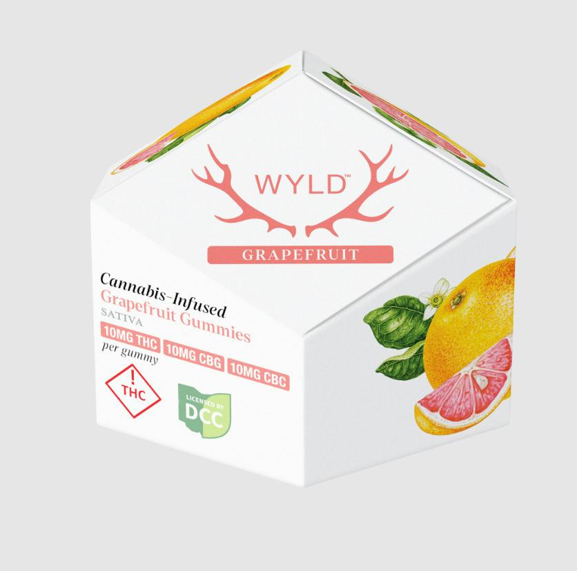 WYLD | Grapefruit | 1:1:1 THC:CBG:CBC | 100mg 10pk