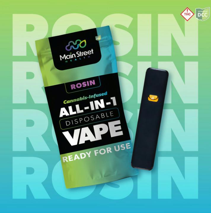 Main Street Health | Grapes and Cream | 0.5g Rosin AIO