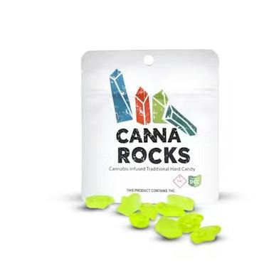 CannaRocks | Peppermint Sugar-Free Hard Candies | 110mg 10pk