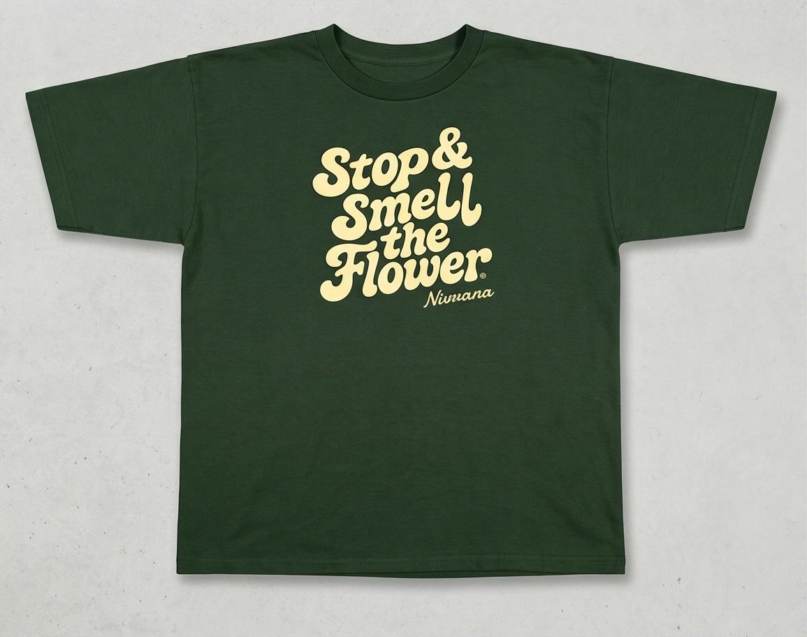 Stop & Smell the Flowers Tee | Green M