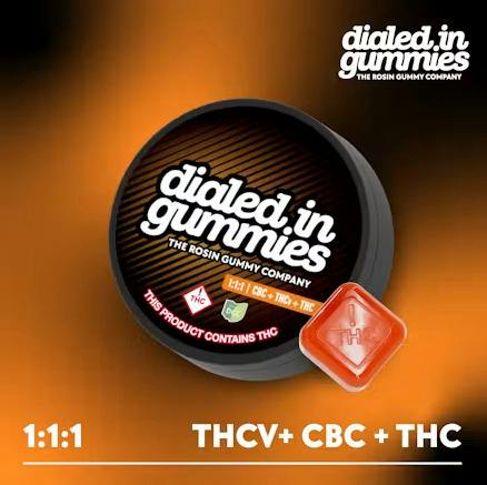 Dialed In | Blood Orange | 1:1:1 CBC:THCV:THC | 100mg 20pk
