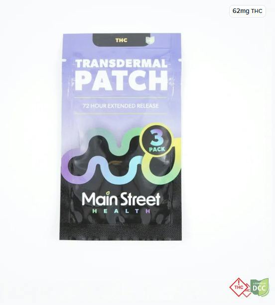Main Street Health | Transdermal Patch | THC | 60 mg 3pk