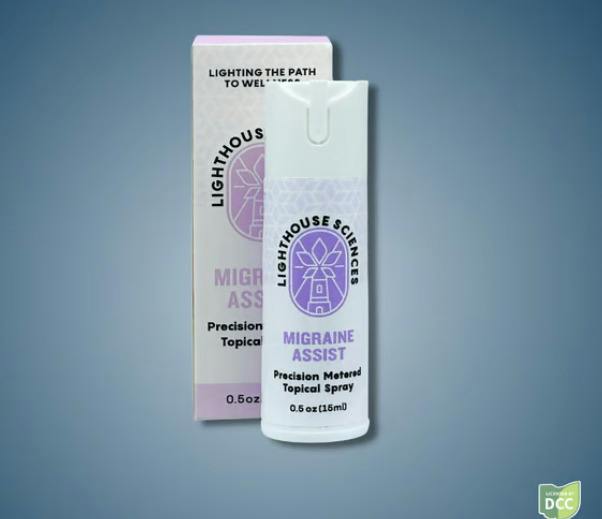 Lighthouse Sciences | Migraine Assist | 1:1 THC:CBD Topical Spray