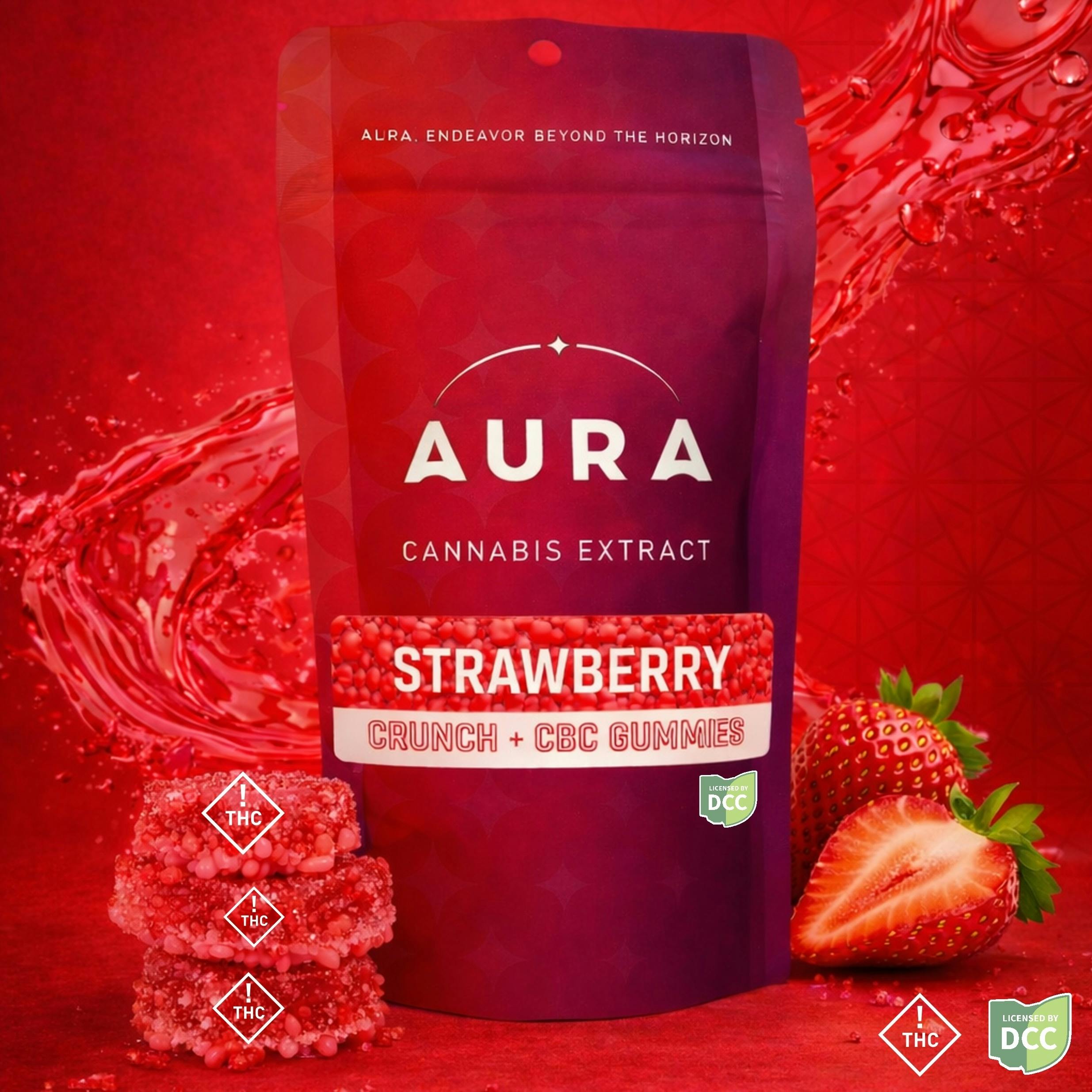 Aura | Strawberry Crunch + CBC