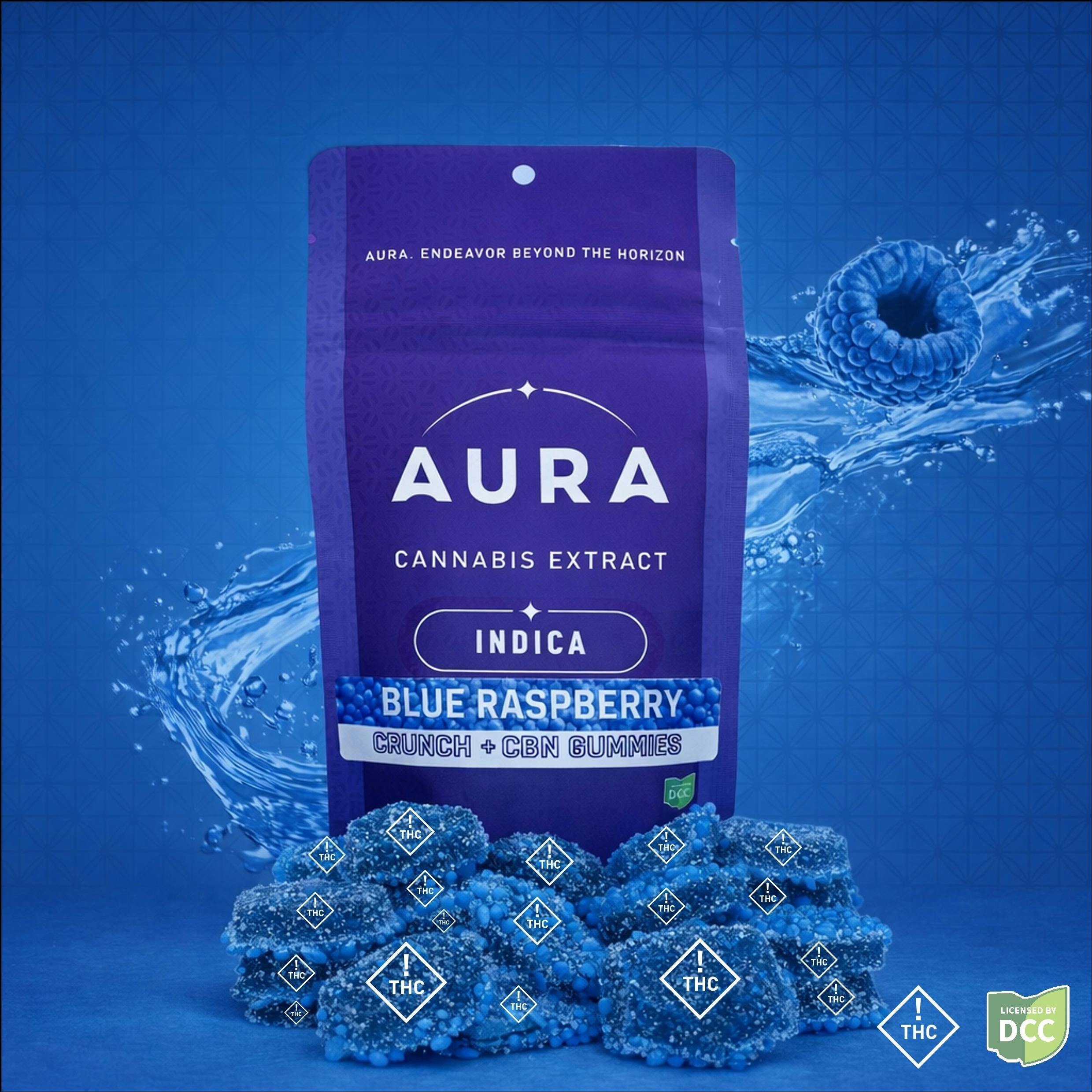 Aura | Blue Raspberry Crunch + CBN
