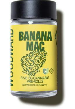 Woodward | Banana Mac | 2.5g 5pk SSU