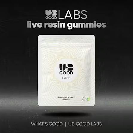 UB GOOD | Pineapple Passion | Live Resin Gummies | 100mg 10pk
